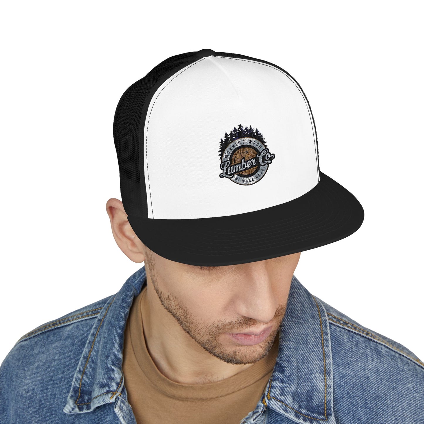 Embroidered (Morning Wood) 5 Panel Trucker Cap – Outdoor Adventure Ready